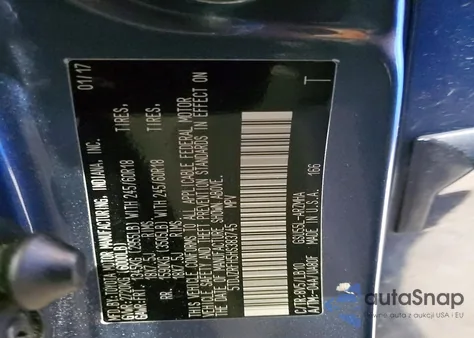 2017 Toyota Highlander Se z USA, uszkodzony, nr VIN 5TDJZRFH5HS383745